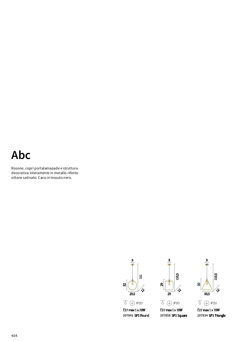 ABC STYLE - SOSPENSIONE VINTAGE - 1xE27