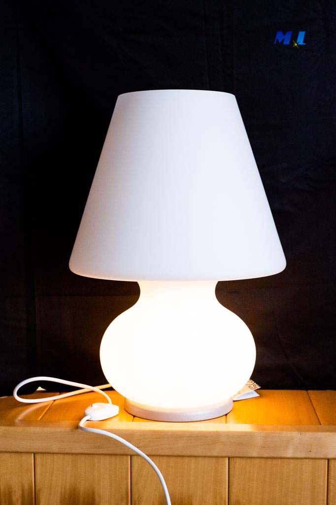 ALICE - LAMPADA MEDIA VETRO BIANCO INCAMICIATO