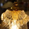 Lampadario veneziano - 1005 single - Vetro con morise oro rosa cristallo celeste oro rosa cristallo celeste
