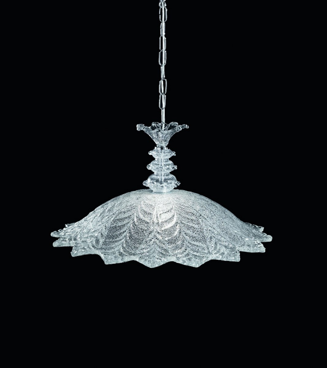 PRIULI - SOSPENSIONE VETRO ARTISTICO CRISTALLO