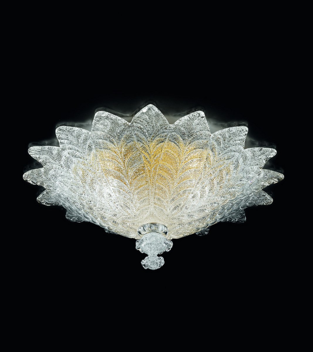 PRIULI PLAFONIERA COLOR CRISTALLO PRIULI PLAFONIERA COLOR CRISTALLO - RIFINITURA ORO