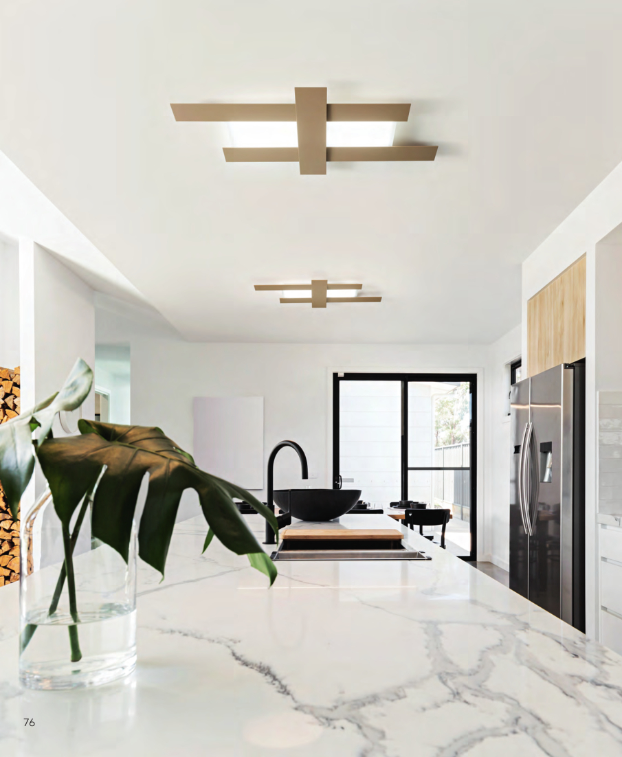 DOHA -PLAFONIERA LED INTEGRATO - COLORE TORTORA - 3 MISURE