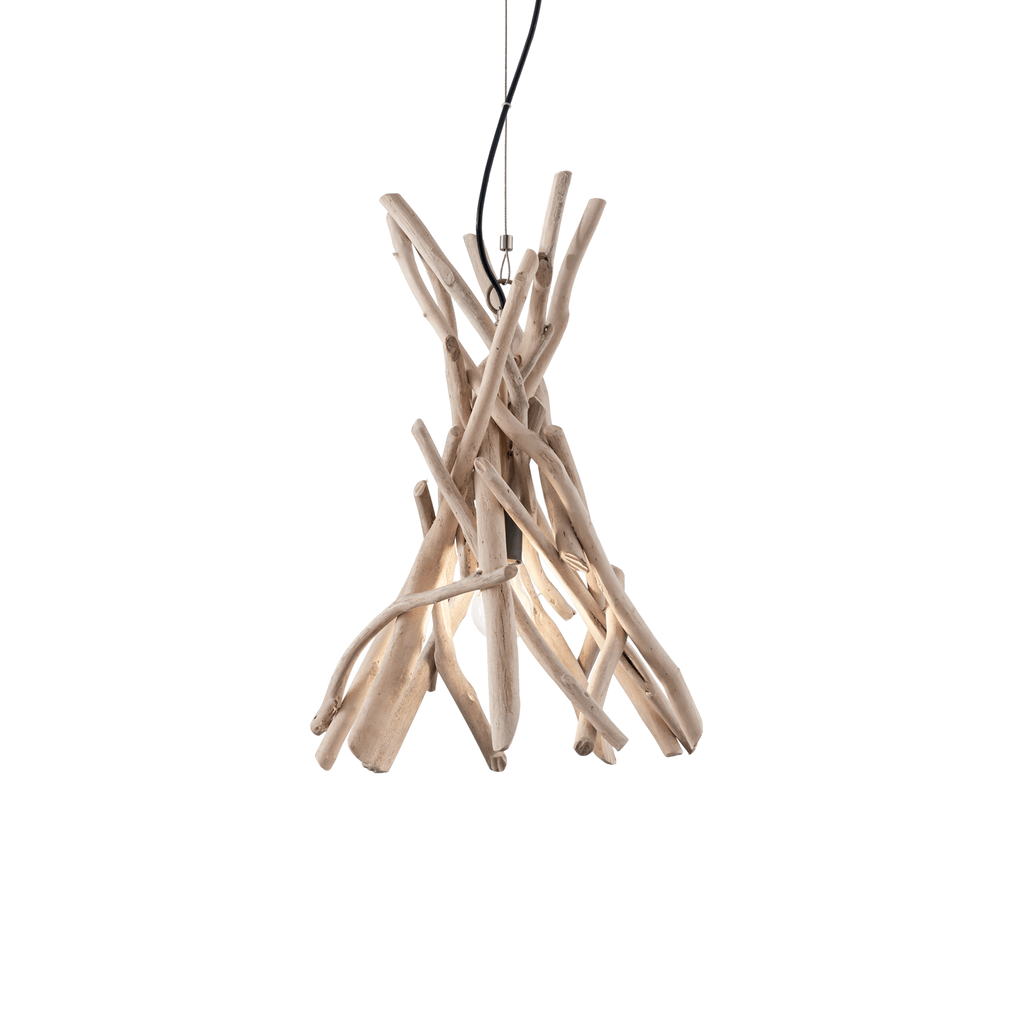 DRIFTWOOD - SOSPENSIONE 1 LUCE E27 - LEGNO RUSTICO DRIFTWOOD - SOSPENSIONE 1 LUCE E27 - LEGNO RUSTICO