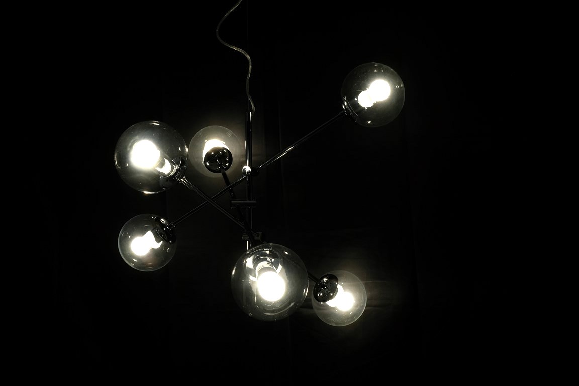 GIOKO 6 LUCI - CROMO TRASPARENTE