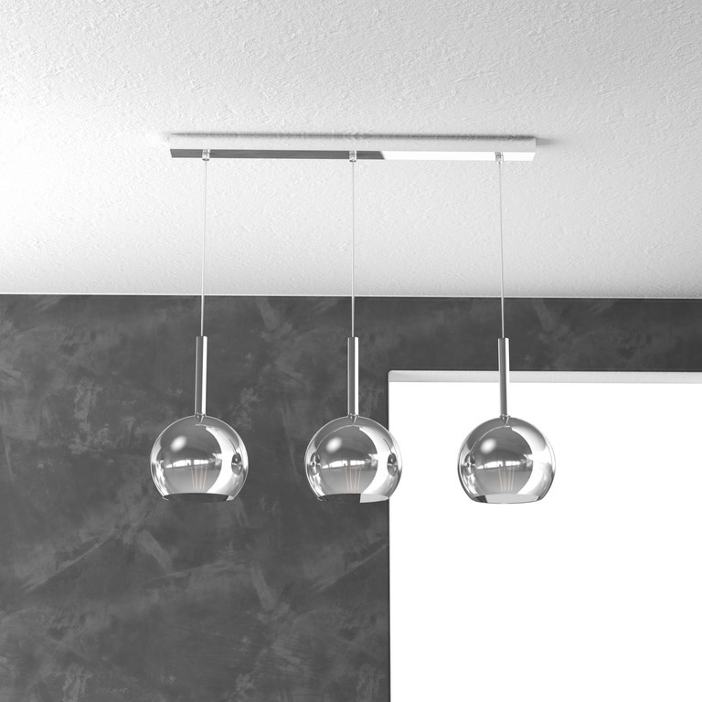 FUTURE LIGHT - 3 LUCI CROMO LUCIDO