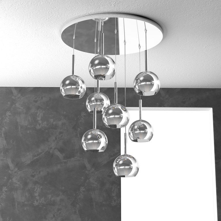 FUTURE LIGHT 8 LUCI - MIX PICCOLO CROMO