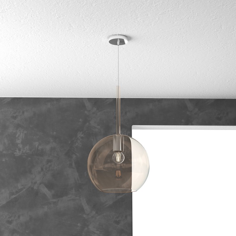 FUTURE LIGHT 1 SOSPENSIONE GRANDE AMBRA TRASPARENTE