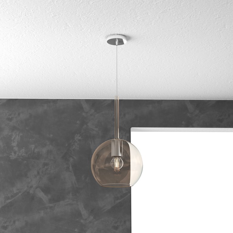 FUTURE LIGHT 1 SOSPENSIONE MEDIO AMBRA LUCIDO