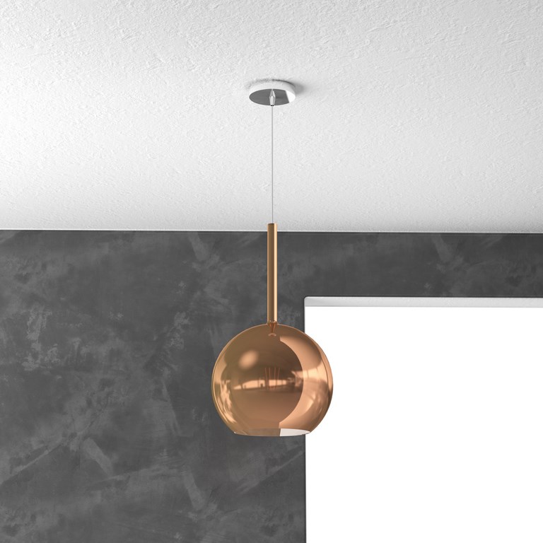 FUTURE LIGHT 1 SOSPENSIONE MEDIO RAME LUCIDO