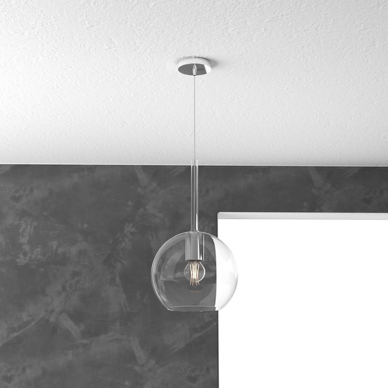 FUTURE LIGHT 1 SOSPENSIONE MEDIO BIANCO TRASP.