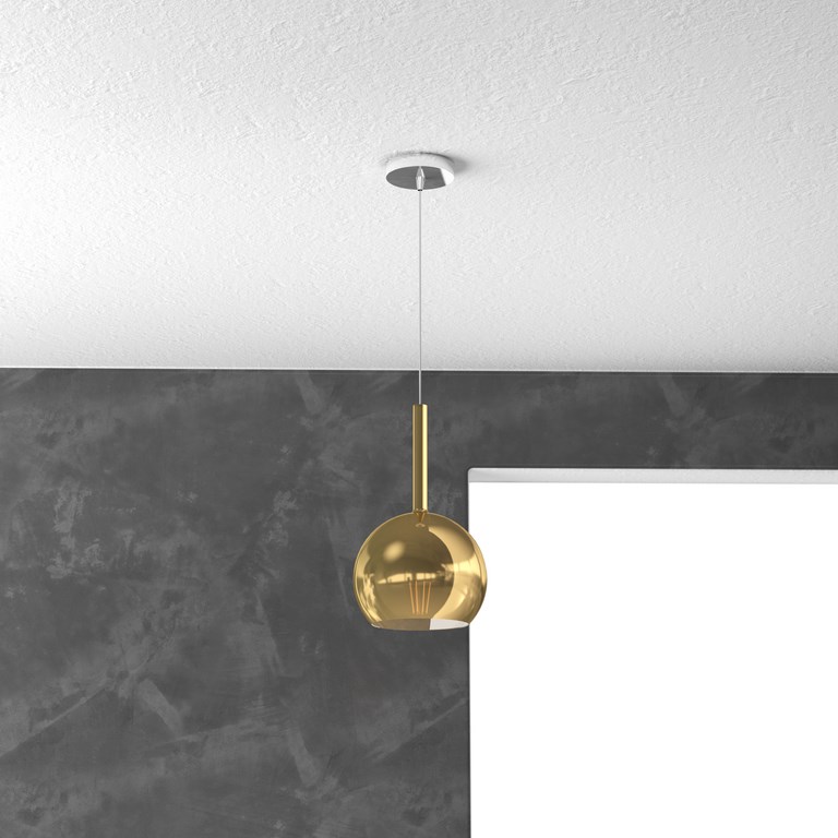 FUTURE LIGHT 1 SOSPENSIONE PICCOLA ORO LUCIDO