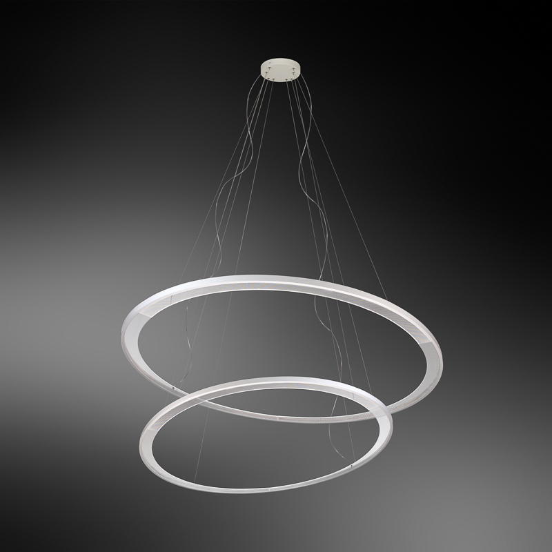 TOUR x 2 - LAMPADE DA SOFFITTO CON LUCE CIRCOLARE A LED -VERS. GRANDE