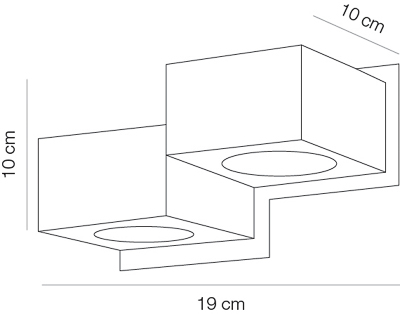 Dado x 2 Applique Gx53