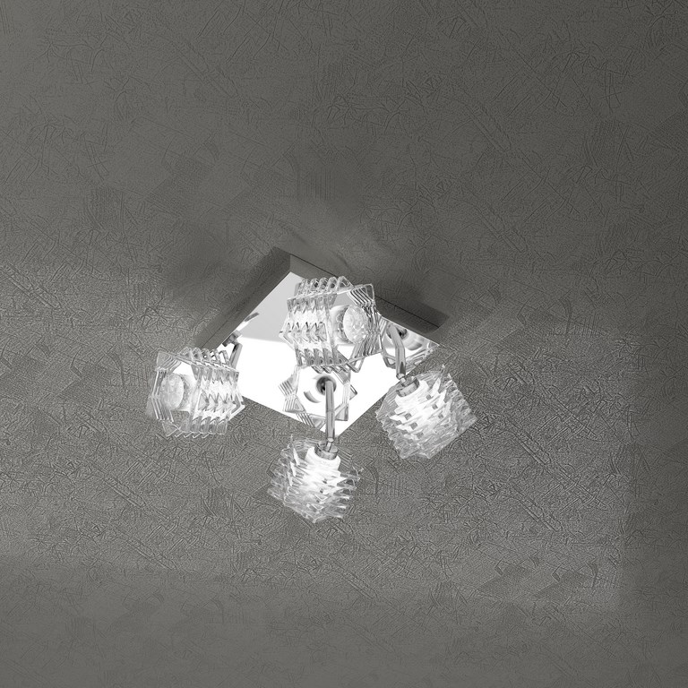 RUBIK PLAFONIERA 4 LUCI