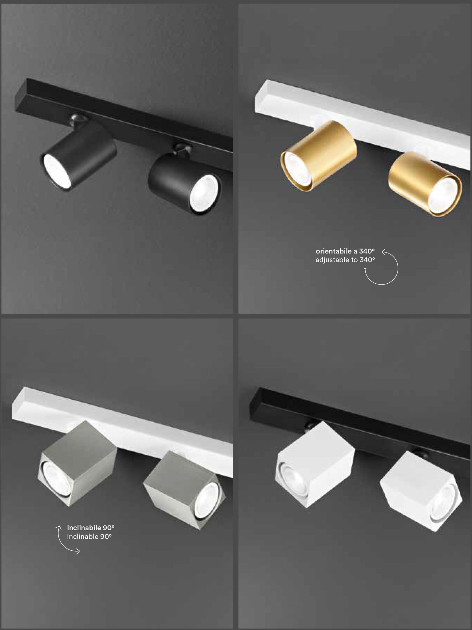 SNODO - SISTEMA FARETTI PERSONALIZZABILE - BINARIO
