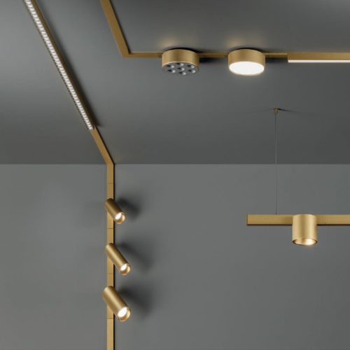 binario decorativo 48w - oro opaco