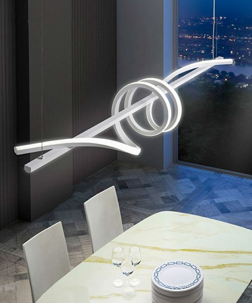 CURL - SOSPENSIONE A LED - LUCE DINAMICA REGOLABILE CON TELECOMMANDO - DIMMER