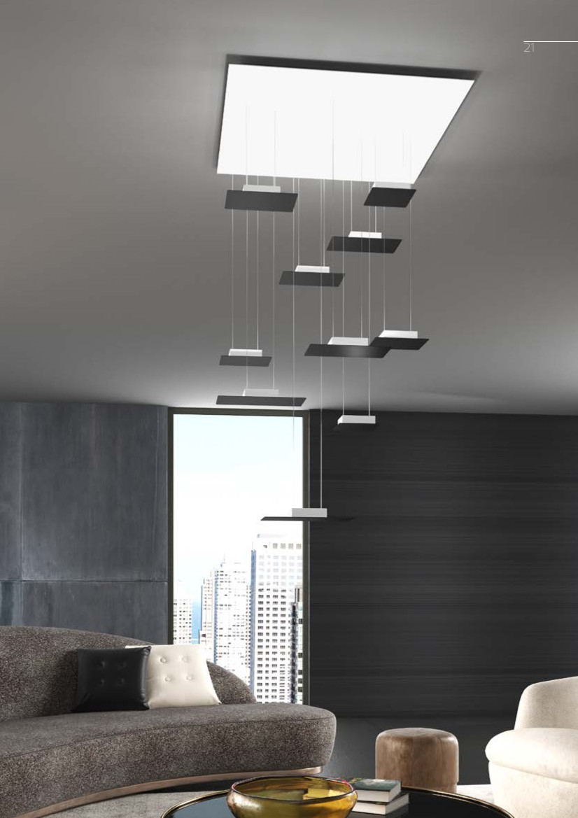 PIXEL - SOSPENSIONI MODULABILI CON LUCE GX53 LED