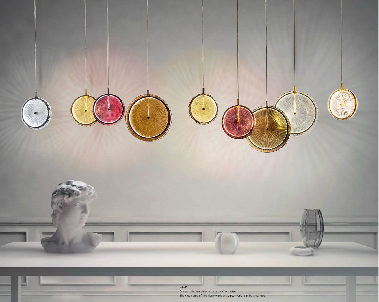 LULU - SOSPENSIONE A FORMA DI ANELLO - CORPO A LED ILLUMINANTE