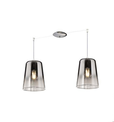 Shaded Flexi 2 luce - misure Shaded Flexi 2 luce - Cromo