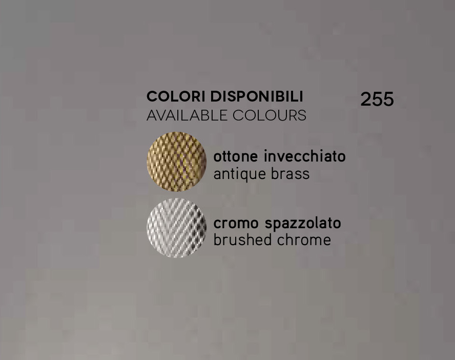 applique colore ottone o cromo spazzolato