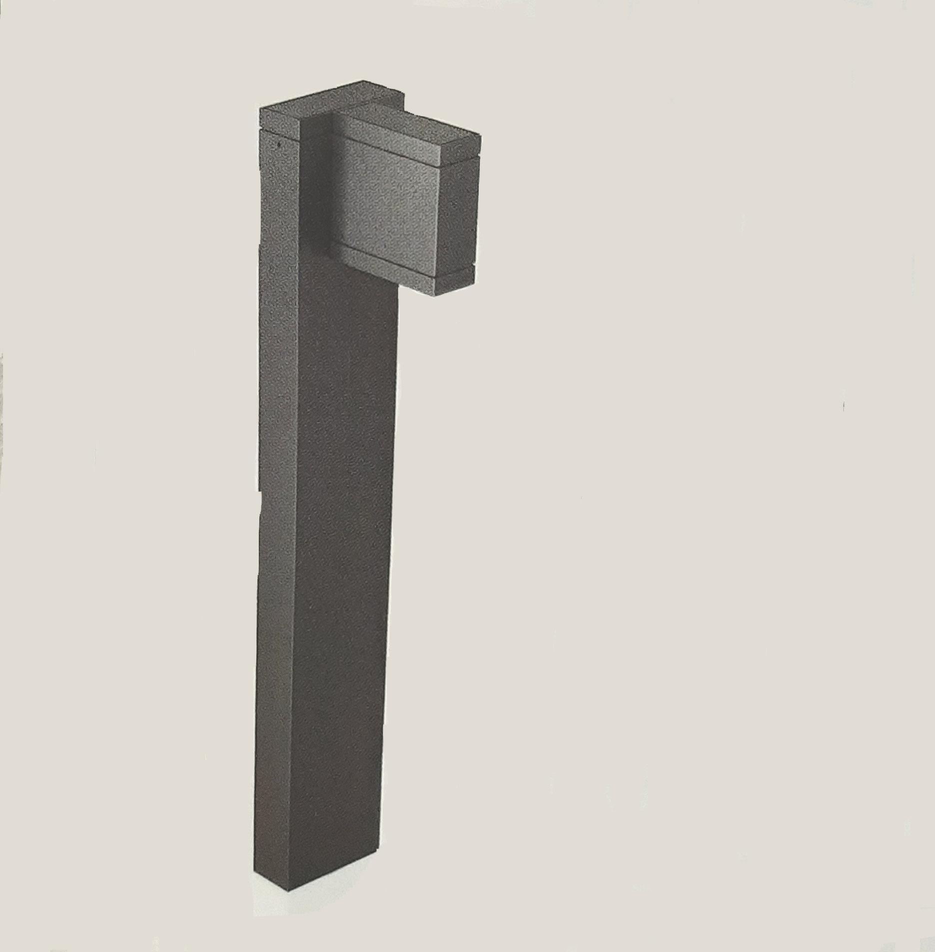 MODO - PALO CON PROIETTORE LUCE VERSO IL BASSO - COLOR ANTRACITE