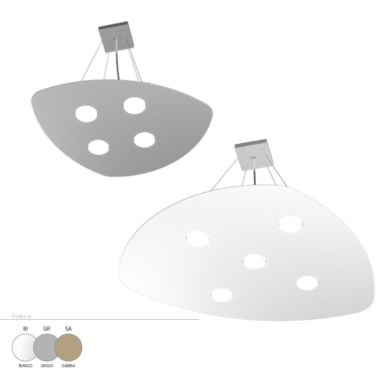 SHAPE - SOSPENSIONI IN METALLO CON LED GX53