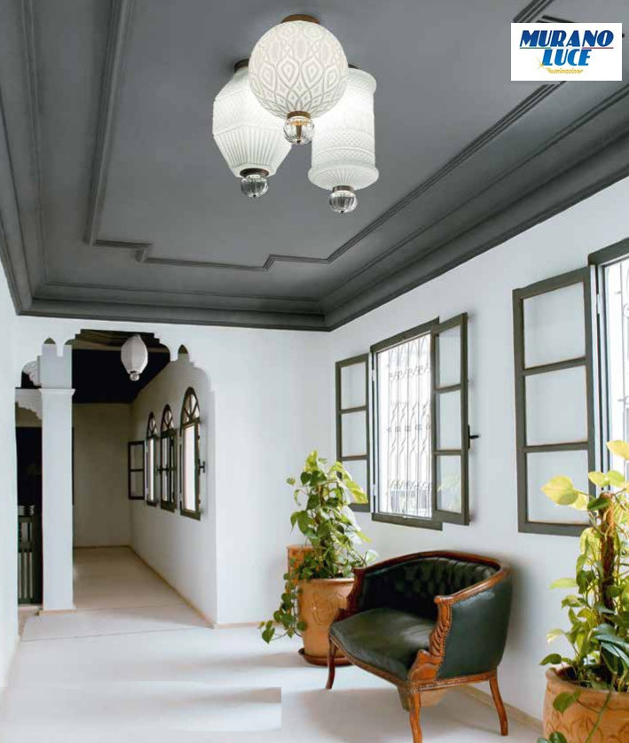 OMG plafoniera in vetro stampato - 3 forme OMG plafoniera in vetro stampato - 3 forme