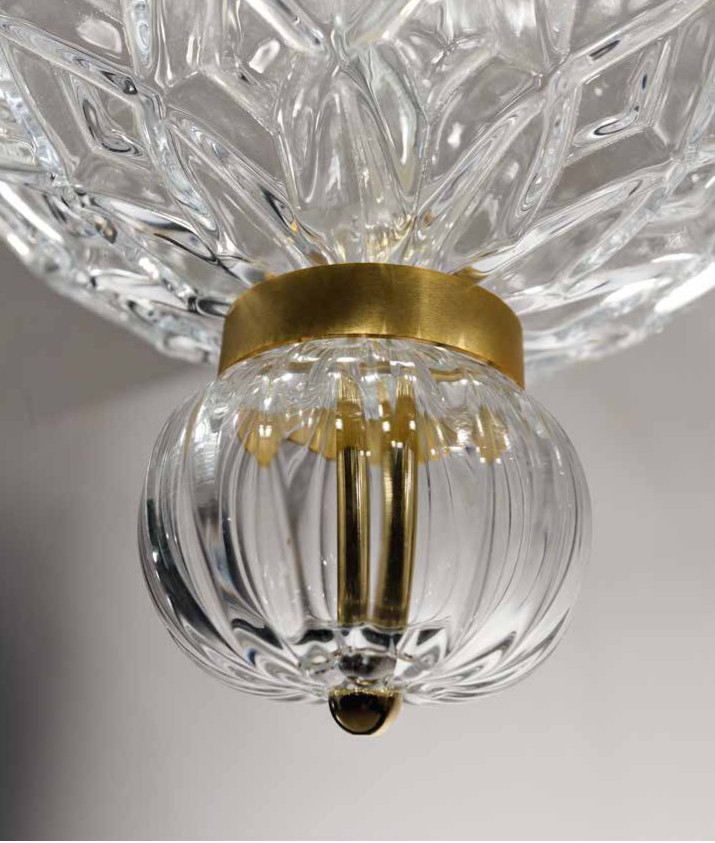 OMG plafoniera in vetro stampato - decoro finale OMG plafoniera in vetro stampato - decoro finale