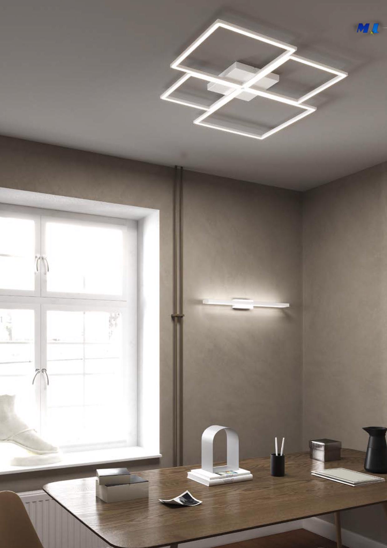 Four Square - plafoniera led integrato