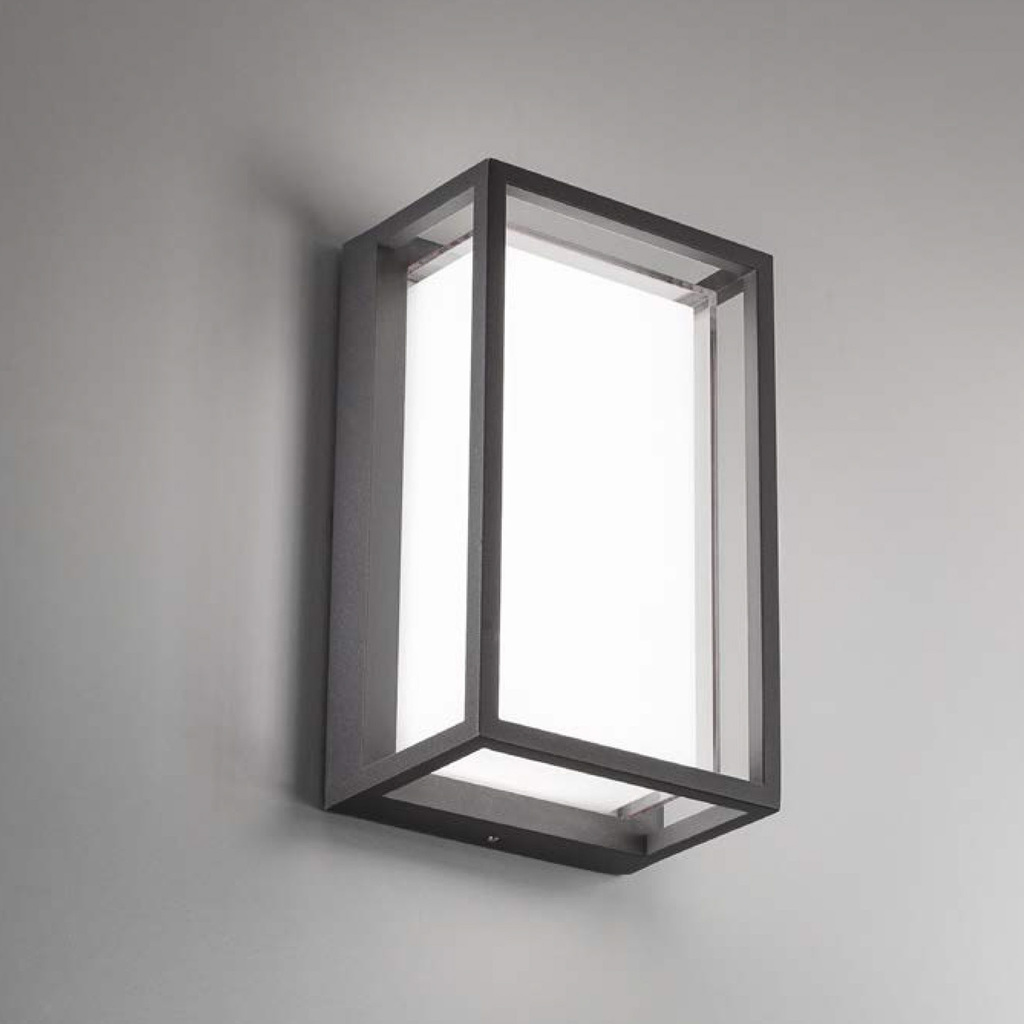 ROKIO -APPLIQUE A LED QUADRA / RETTANGOLO CON MODULO A LED CCT