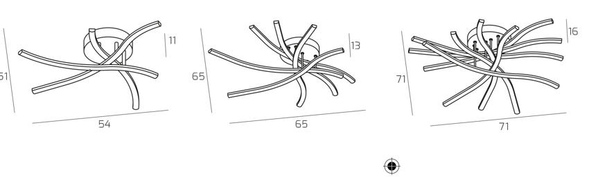 TORNADO PLAFONIERA da SOFFITTO - LED INTEGRATO