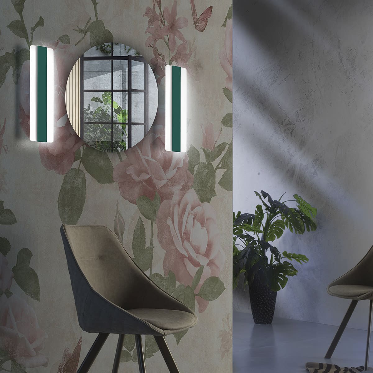 DOUP COLORE verde - LAMPADA DA PARETE - TECNOLOGIA A LED - CRI 90 - 3000K/4000K