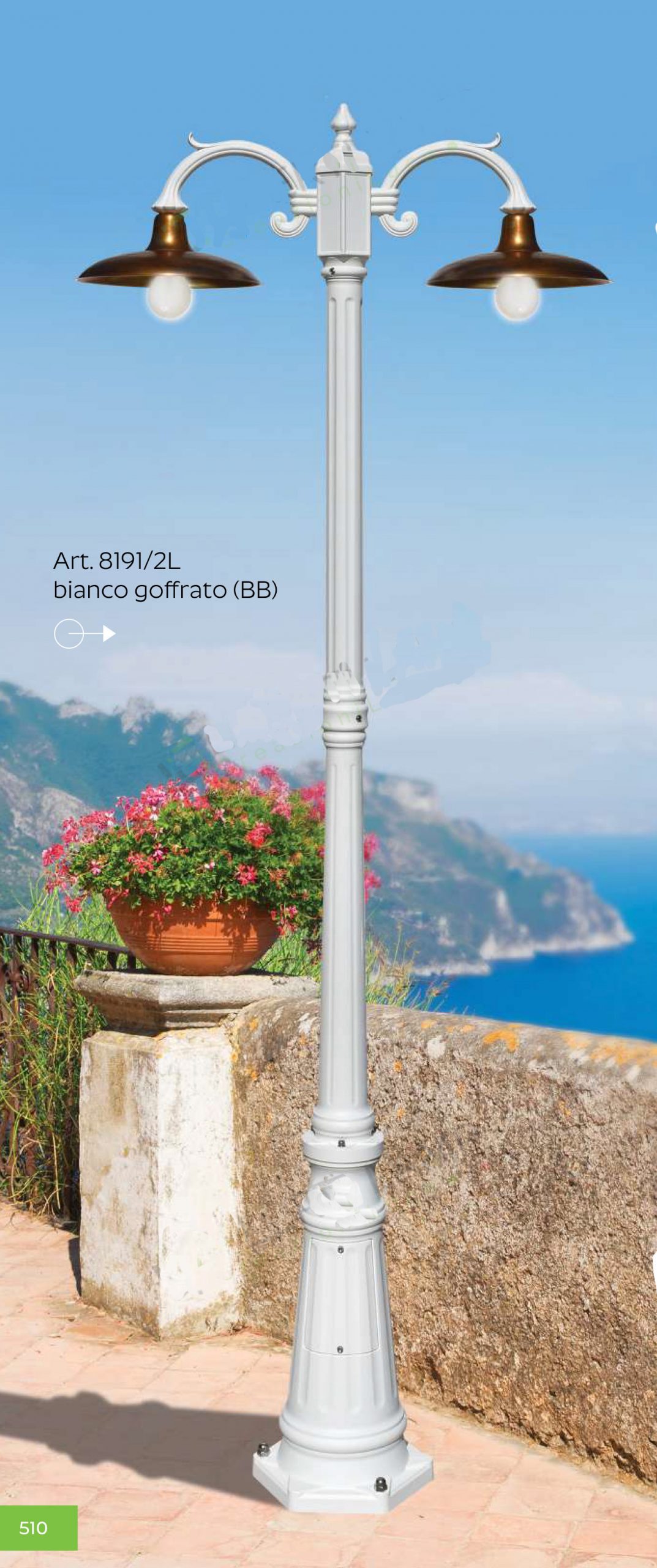 PALETTO NIKE - BRACCIO P05 - COLORE BIANCO - 2 LUCI