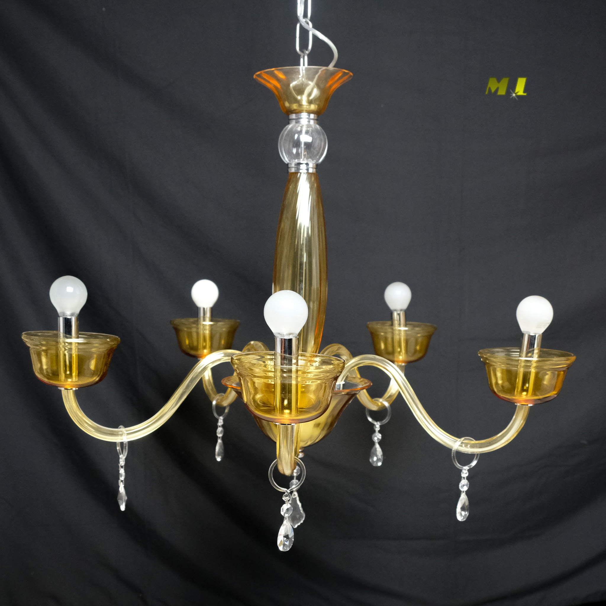 Ottavia - Lampadario Ambra sommerso