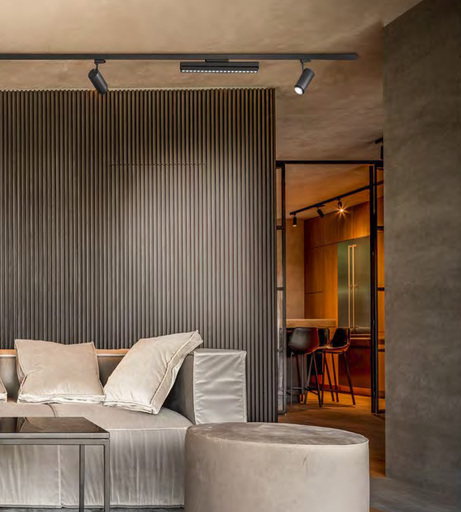 Faretto orientabile in alluminio adatto ad installazioni trifase Faretto orientabile in alluminio adatto ad installazioni trifase