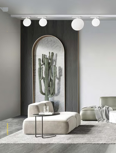 Plafoniera in vetro bianco opale adatta per installazioni su binari trifase Plafoniera in vetro bianco opale adatta per installazioni su binari trifase