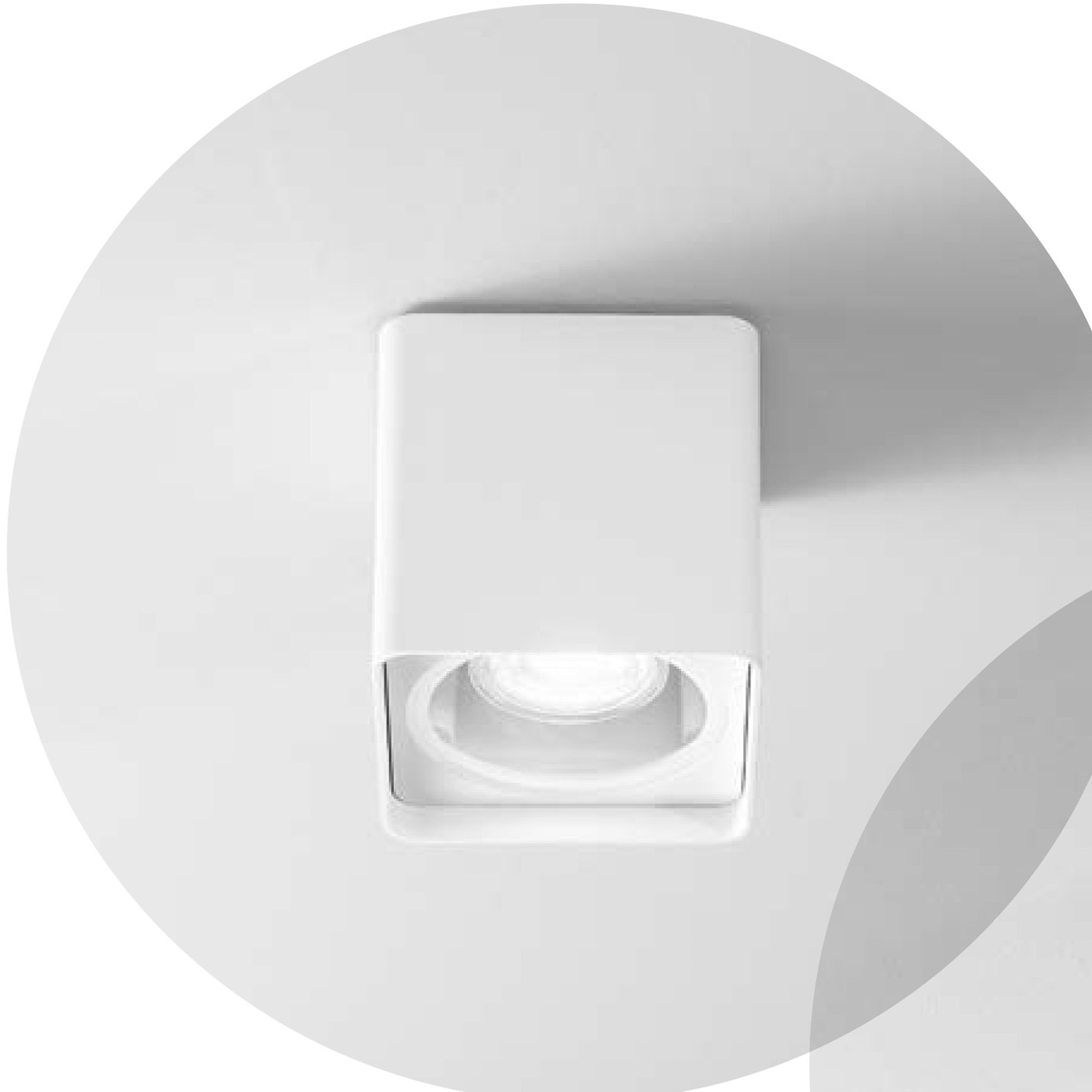 BRICK, PLAFONIERA PER ESTERNI/INTERNI IN ALLUMINIO VERNICIATO A POLVERE CON DIFFUSORE IN VETRO TRASPARENTE