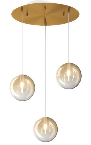 Collezione di lampade a sospensione composta da una o più sfere in vetro pirex soffiato regolabili in altezza e disponibili in diverse finiture. Collezione di lampade a sospensione composta da una o più sfere in vetro pirex soffiato regolabili in altezza e disponibili in diverse finiture.