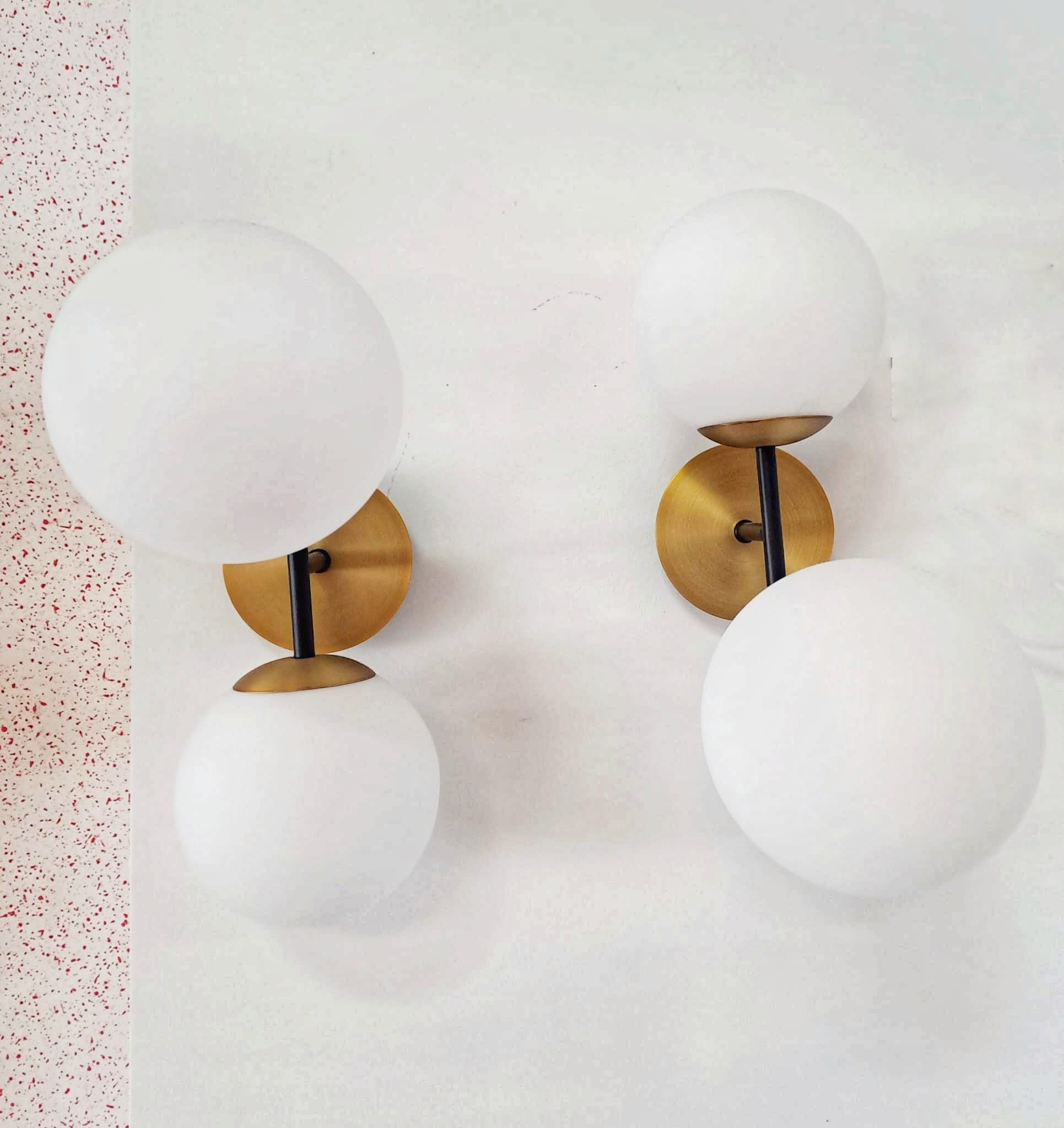 clear applique 2 luci