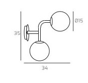 Collezione di lampade composte da strutture in metallo verniciato nero con particolari in ottone satinato e diffusori in vetro bianco soffiato e acidato opaco