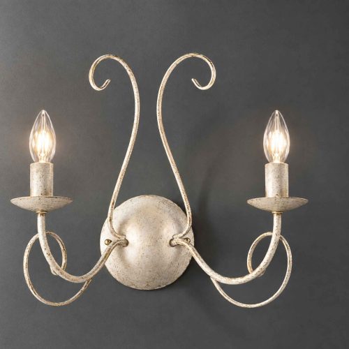 DUCHESSA - APPLIQUE 2 LUCI -COLORE AVORIO - 2xE14