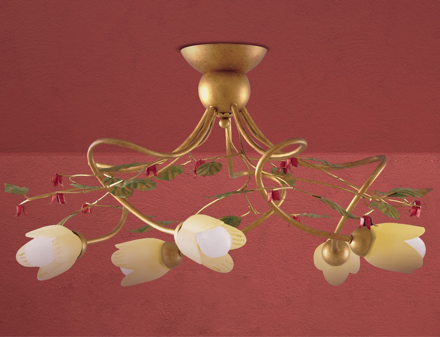 CARLOTTA - PLAFONIERA 5 LUCI - MODELLO CLASSICO