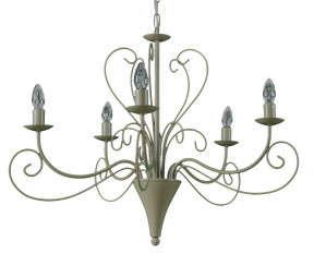 Duchessa, raffinata collezione di lampadari in metallo verniciato.