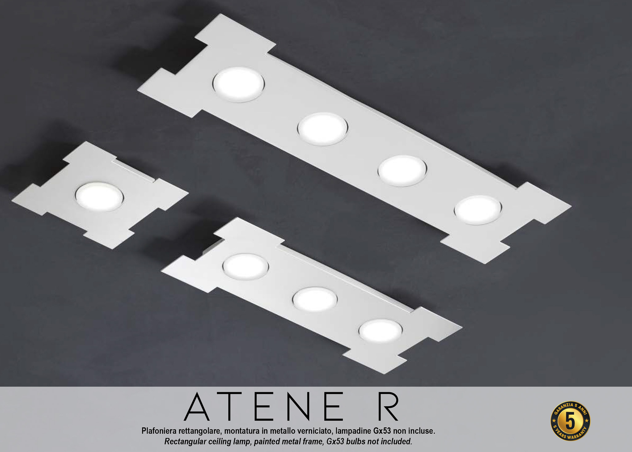 PATH - PLAFONIERA RETTANGOLO COLORS