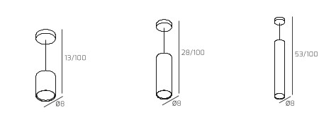 Collezione di lampade a plafone e sospensione realizzate con lastre di metallo sulle quali sono state effettuate delle lavorazioni di fresatura che creano giochi di cerchi sovrapposti. Le sospensioni sono disponibili sia nella versione monoemissione che nella versione biemissione. Il punto di forza del prodotto consiste nel non utilizzare dei led integrati ma una lampadina Gx53 che, una volta montata, arriva a filo della lastra metallica e può essere facilmente sostituita dall’esterno. La serie viene completata da un'ampia gamma di applique e da tre modelli di sospensioni e plafoniere tubolari.