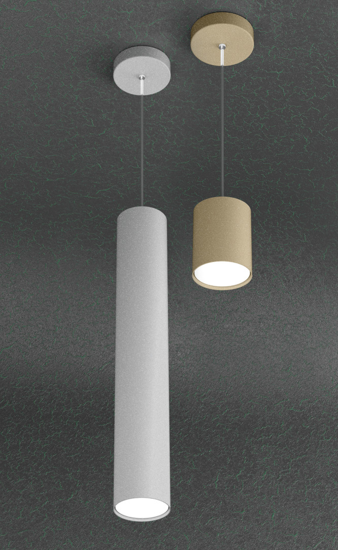 Collezione di lampade a plafone e sospensione realizzate con lastre di metallo sulle quali sono state effettuate delle lavorazioni di fresatura che creano giochi di cerchi sovrapposti. Le sospensioni sono disponibili sia nella versione monoemissione che nella versione biemissione. Il punto di forza del prodotto consiste nel non utilizzare dei led integrati ma una lampadina Gx53 che, una volta montata, arriva a filo della lastra metallica e può essere facilmente sostituita dall’esterno. La serie viene completata da un'ampia gamma di applique e da tre modelli di sospensioni e plafoniere tubolari.