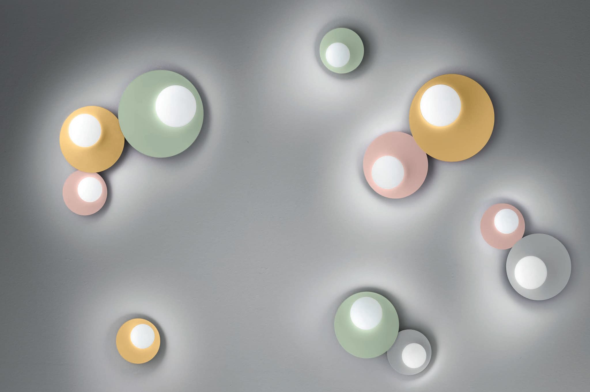 BIANCA APPLIQUE PLAFONIERA SINGOLA O COMBINATA -LUCE LED -LAVORAZIONE ARTIGIANALE