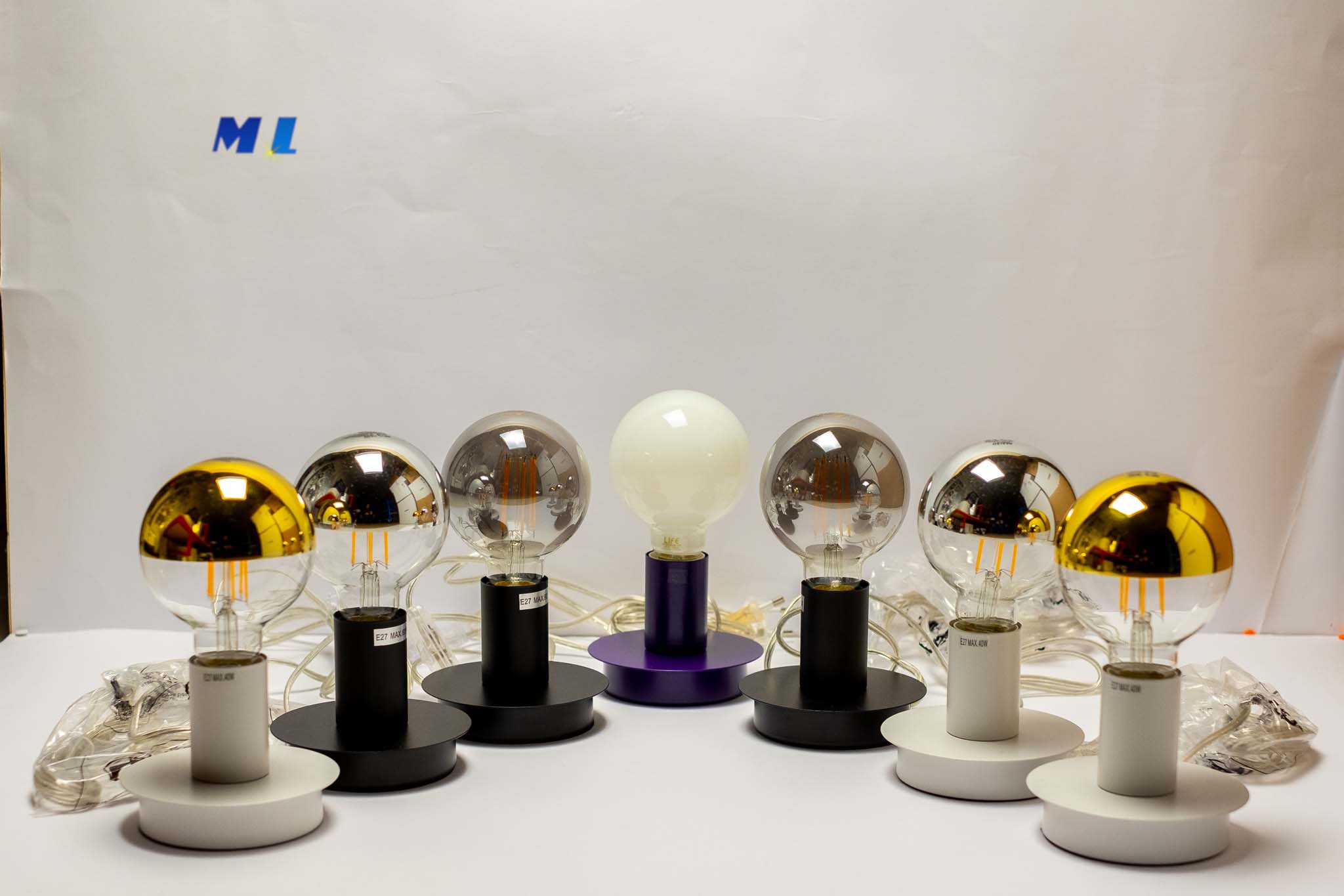 MiN lampade dallo stile moderno - Murano Luce - con lampada a led Vintage