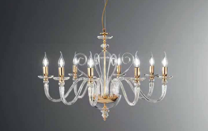 ANGERS cristallo rifinitura con oro